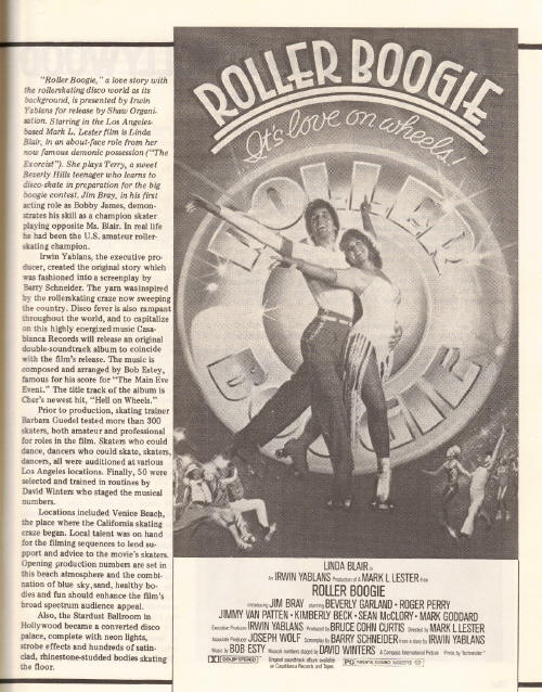 Roller Boogie - MOVIE NEWS - June 1980